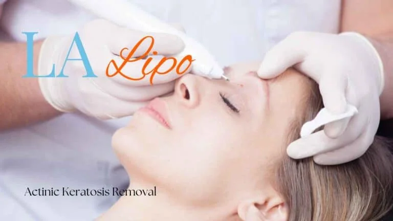 Woman receiving Actinic Keratosis Removal Treatment Keighley
