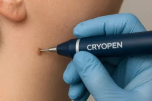 Person receiving skin tag removal Keighley