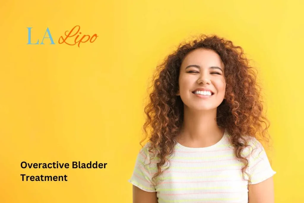 woman smiling about overactive bladder treatment Keighley solutions